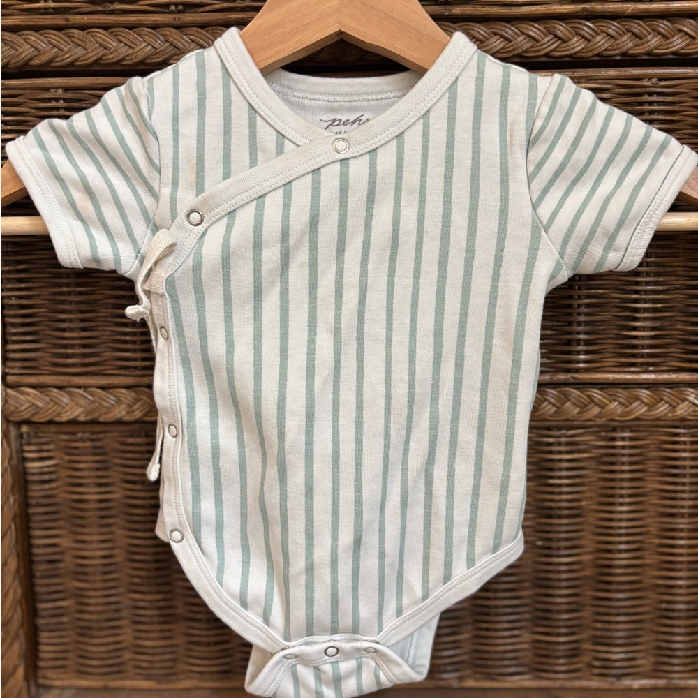 Zeh Green Striped Kids Bodysuit